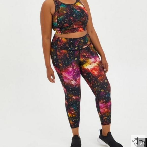 Torrid Performance Core Crop Active Legging With Side Pockets Size 0/L/12 - Picture 7 of 15